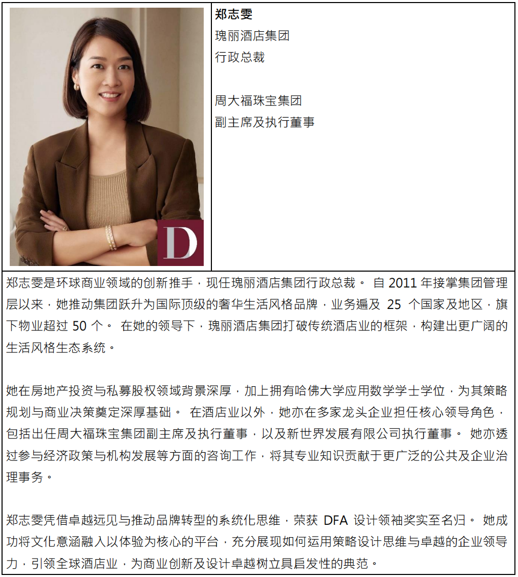 DFA 设计奖2026公布 表扬亚洲设计领袖 引领全球创新