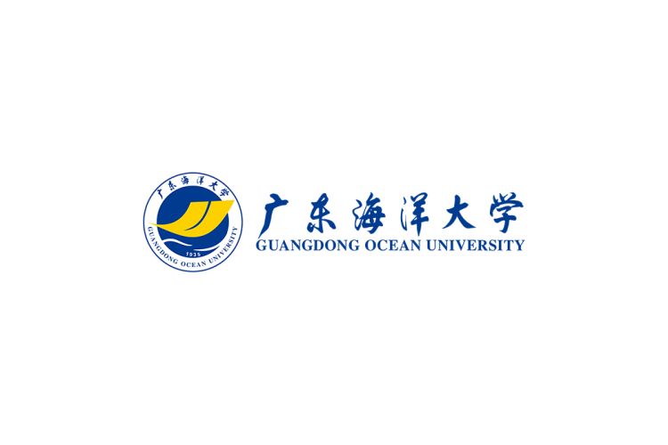 广东海洋大学校徽logo免抠PNG(白色版和彩色版)ai,SVG矢量素材