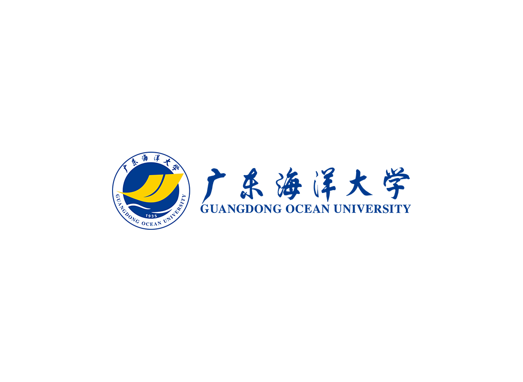 广东海洋大学校徽logo免抠PNG(白色版和彩色版)ai,SVG矢量素材