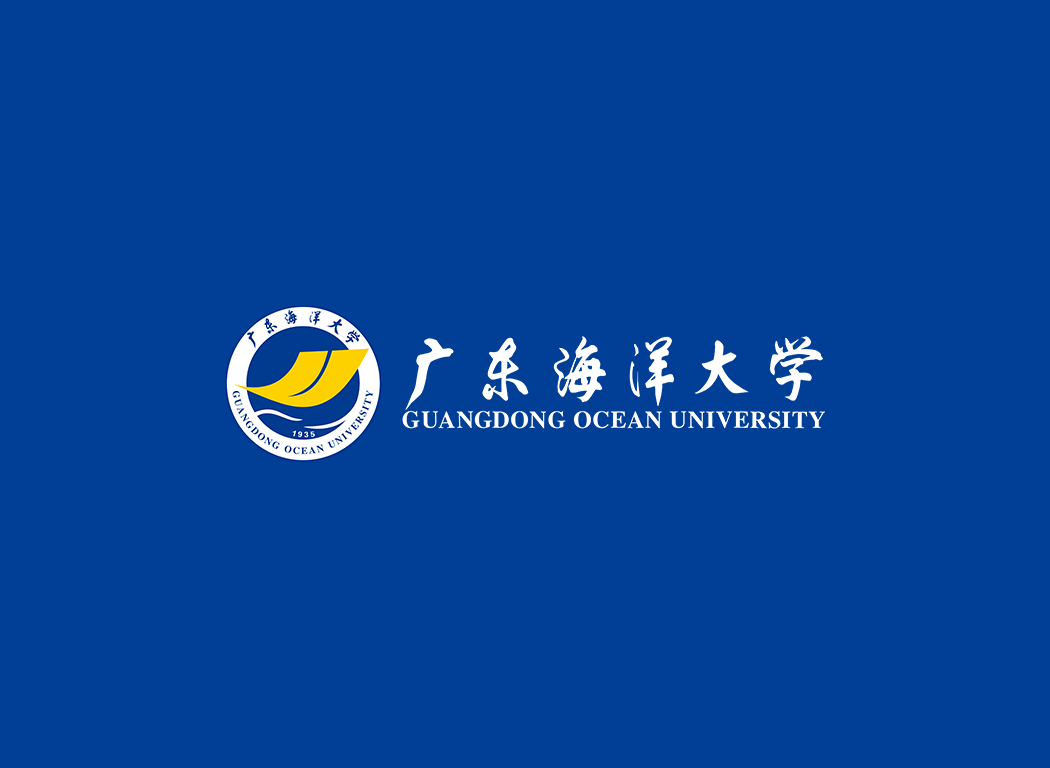 广东海洋大学校徽logo免抠PNG(白色版和彩色版)ai,SVG矢量素材