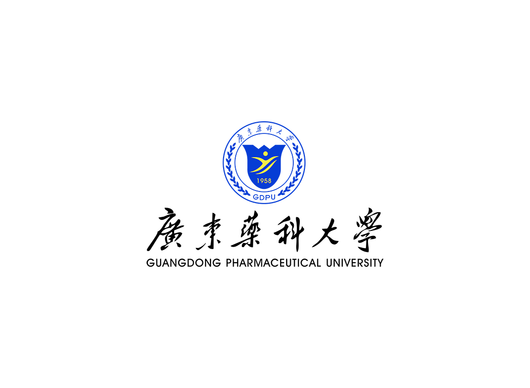 广东药科大学校徽logo免抠PNG(白色版和彩色版)ai,SVG矢量素材