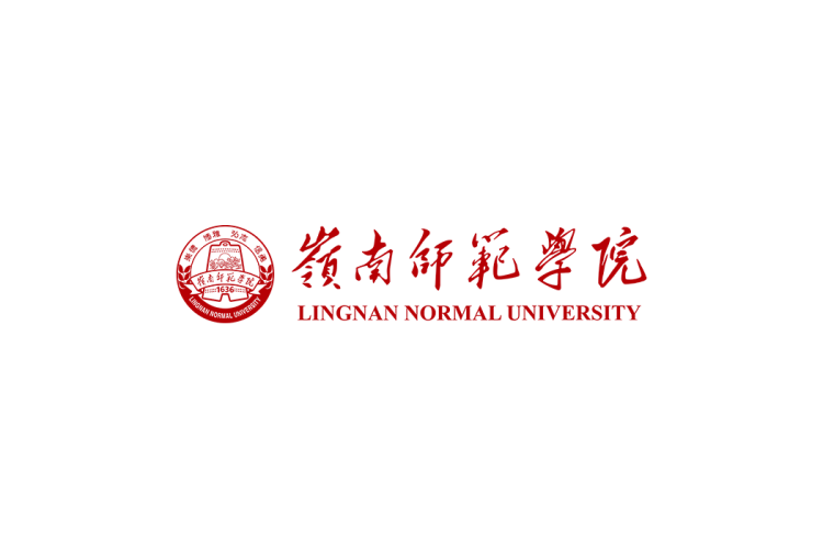 岭南师范学院校徽logo免抠PNG(白色版和彩色版)ai,SVG矢量素材