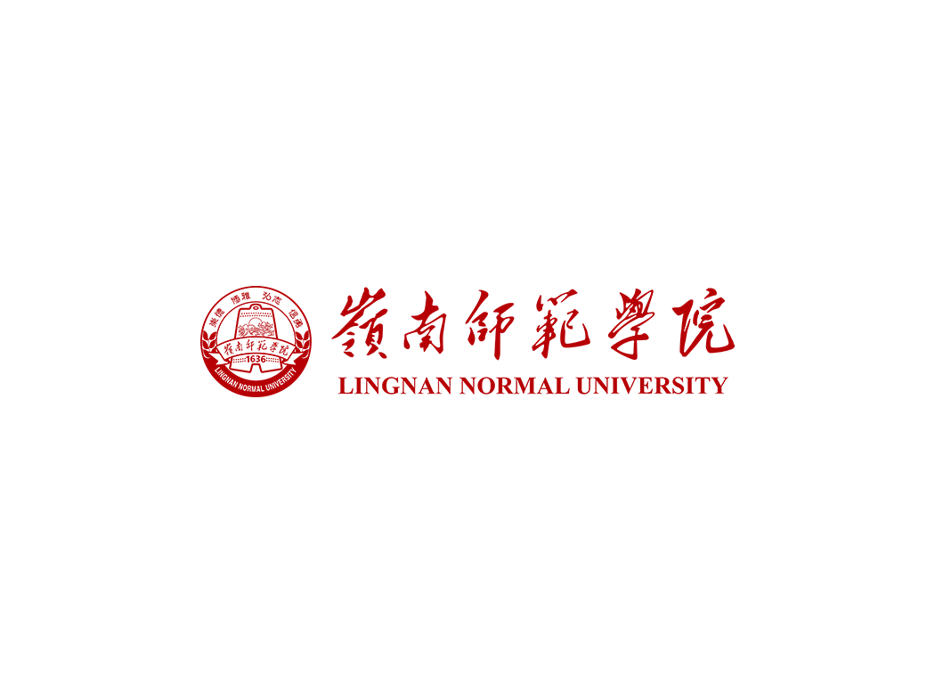 岭南师范学院校徽logo免抠PNG(白色版和彩色版)ai,SVG矢量素材