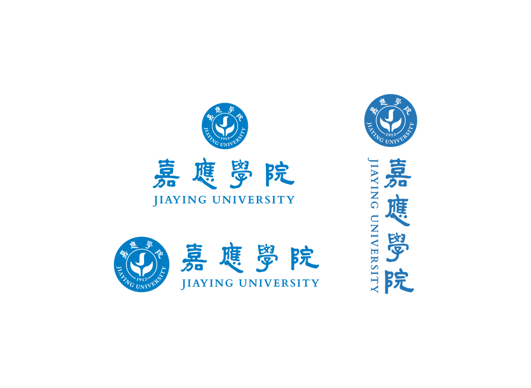 嘉应学院校徽logo免抠PNG(白色版和彩色版)ai,SVG矢量素材