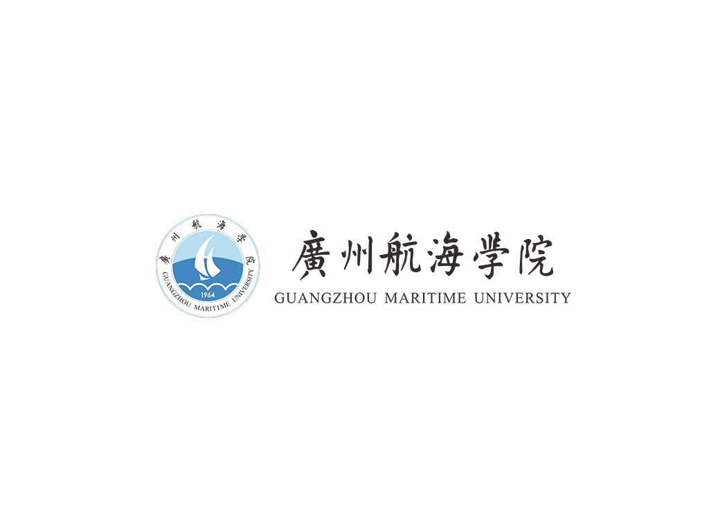 广州航海学院校徽logo免抠PNG(白色版和彩色版)ai,SVG矢量素材