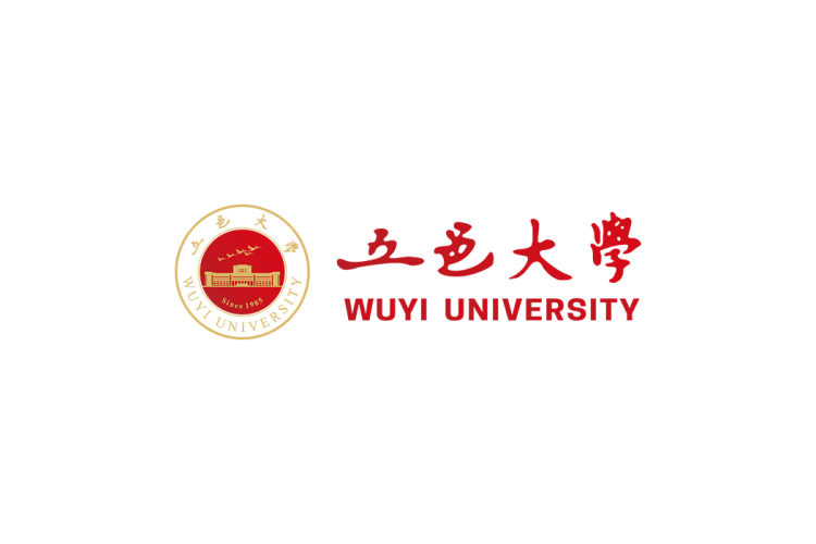 五邑大学校徽logo免抠PNG(白色版和彩色版)ai,SVG矢量素材