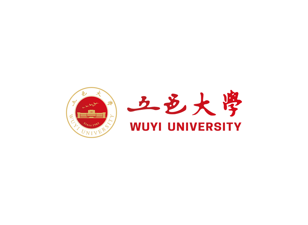 五邑大学校徽logo免抠PNG(白色版和彩色版)ai,SVG矢量素材