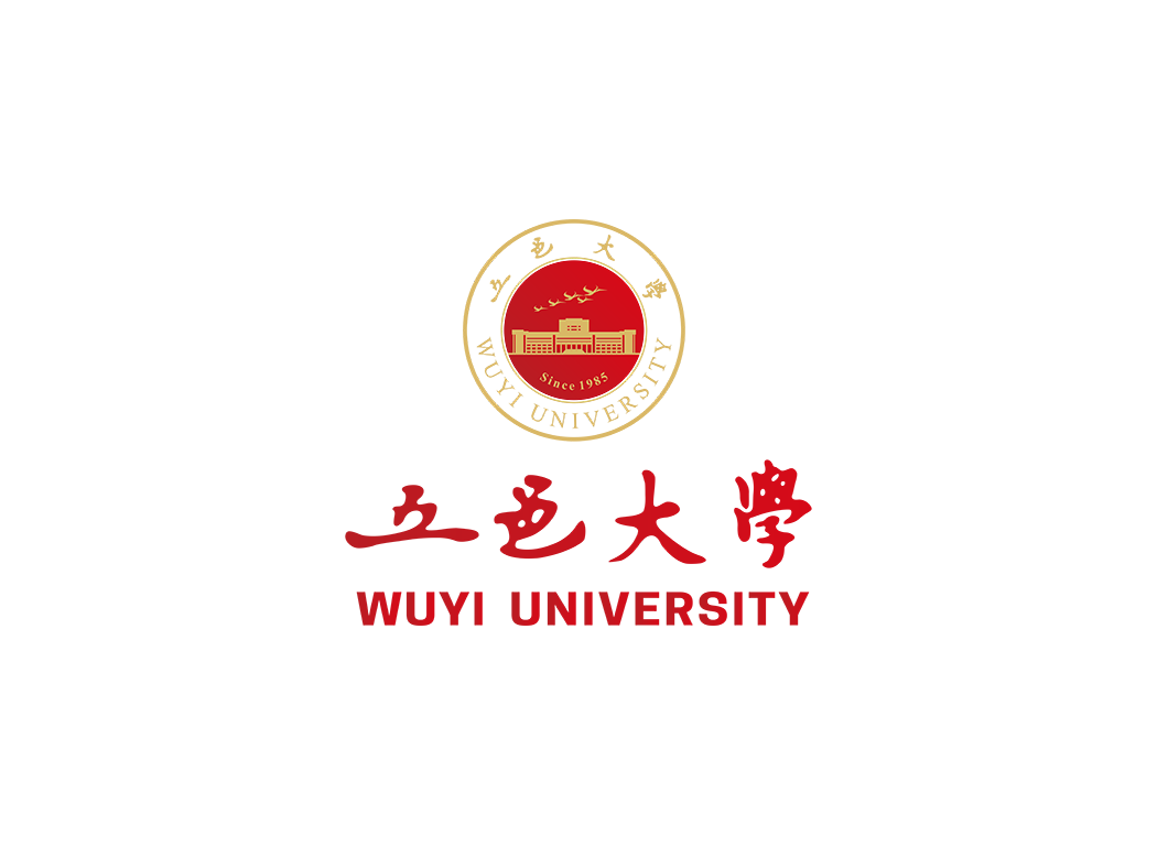 五邑大学校徽logo免抠PNG(白色版和彩色版)ai,SVG矢量素材