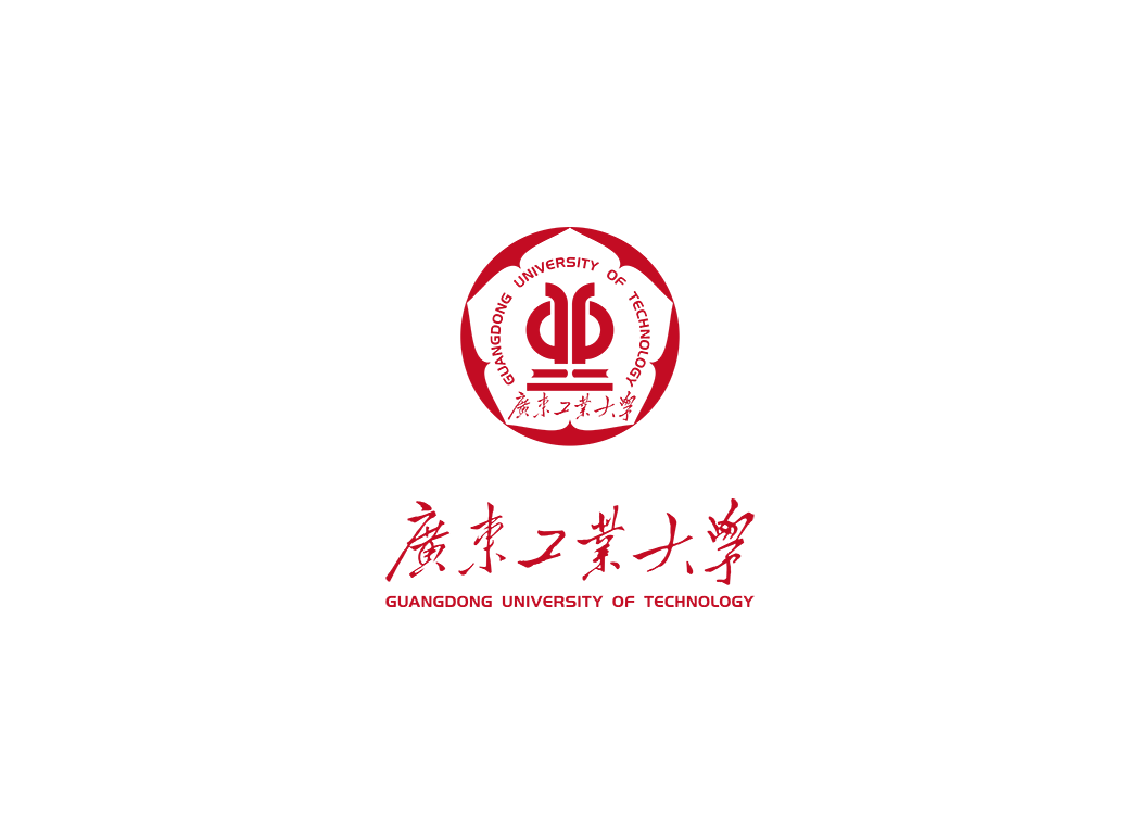 广东工业大学校徽logo免抠PNG(白色版和彩色版)ai,SVG矢量素材