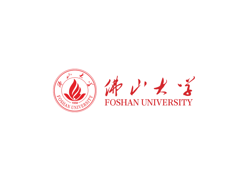 佛山大学校徽logo免抠PNG(白色版和彩色版)ai,SVG矢量素材