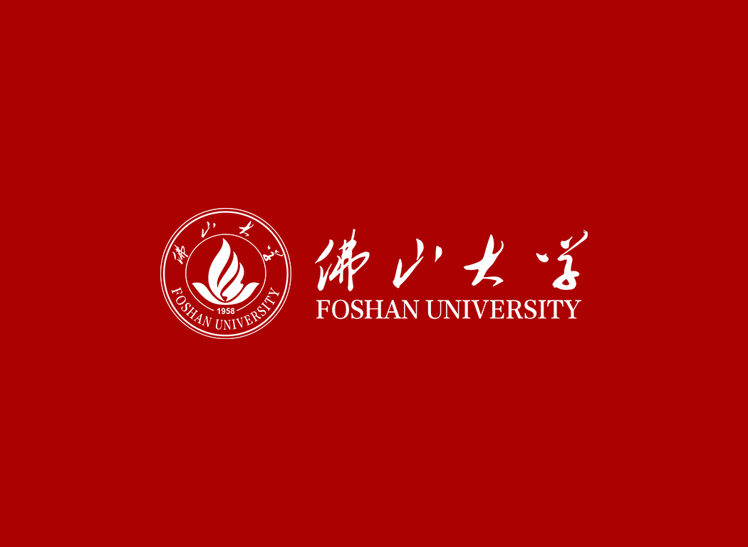 佛山大学校徽logo免抠PNG(白色版和彩色版)ai,SVG矢量素材
